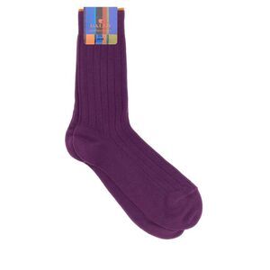 Gallo Men Purple Stretch Cotton Blend Socks